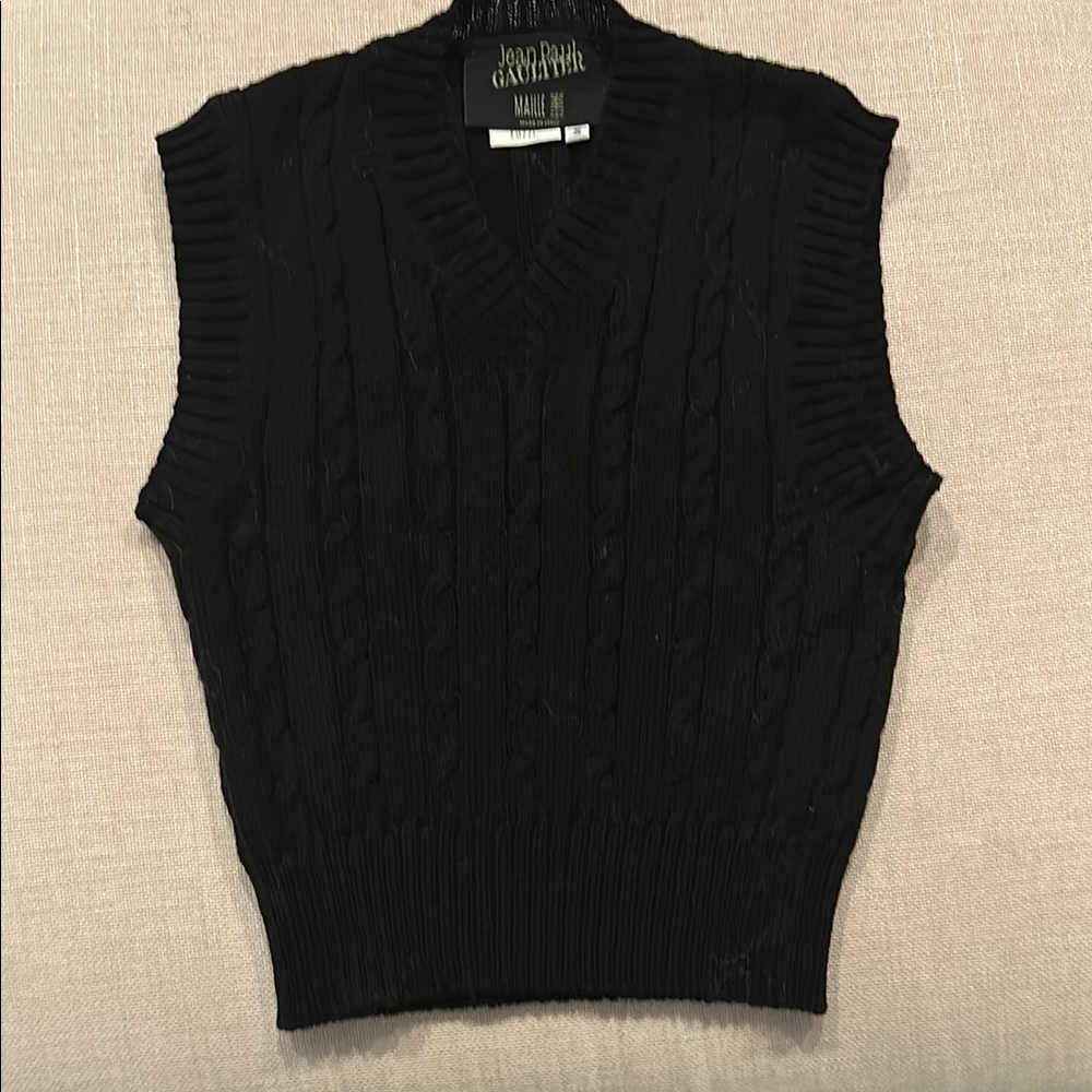 Jean Paul Gaultier Black Sleeveless Top